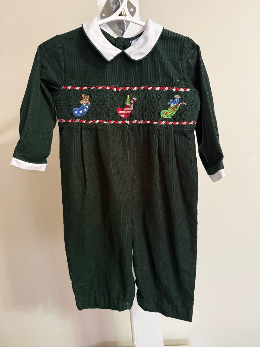 Carriage Boutiques Smocked Christmas Romper
